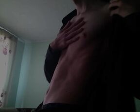 Hot striptease and masturbation