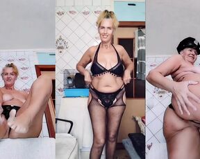 Hot Housewife Lukerya Has Fun in the Kitchen