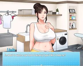 House Chores - Version 0.12.1 Part 31 Sex with Step MILF in the Laundry Room! by Loveskysan