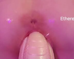 Squating fucking Huge Bad Dragon dildo to MONSTER creampie