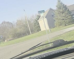 So horny had to pull over and stroke it in the car