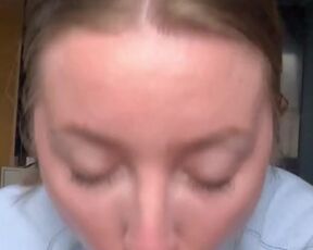 sensual blowjob and swallow