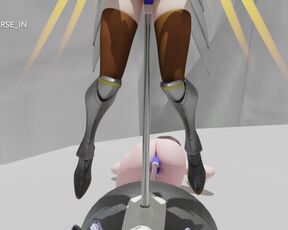 Mercy is Impaled by a Big Vibrating Dildo (Voices & Sound) - Part 5