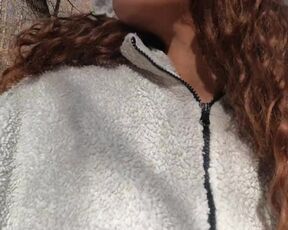 Taking a pretty piss in the woods