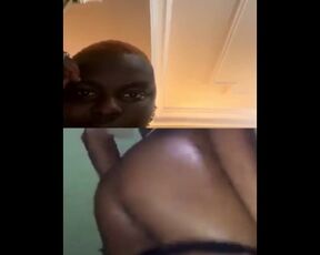 African best Friends Instagram Live Flash and Pussy Fingering.