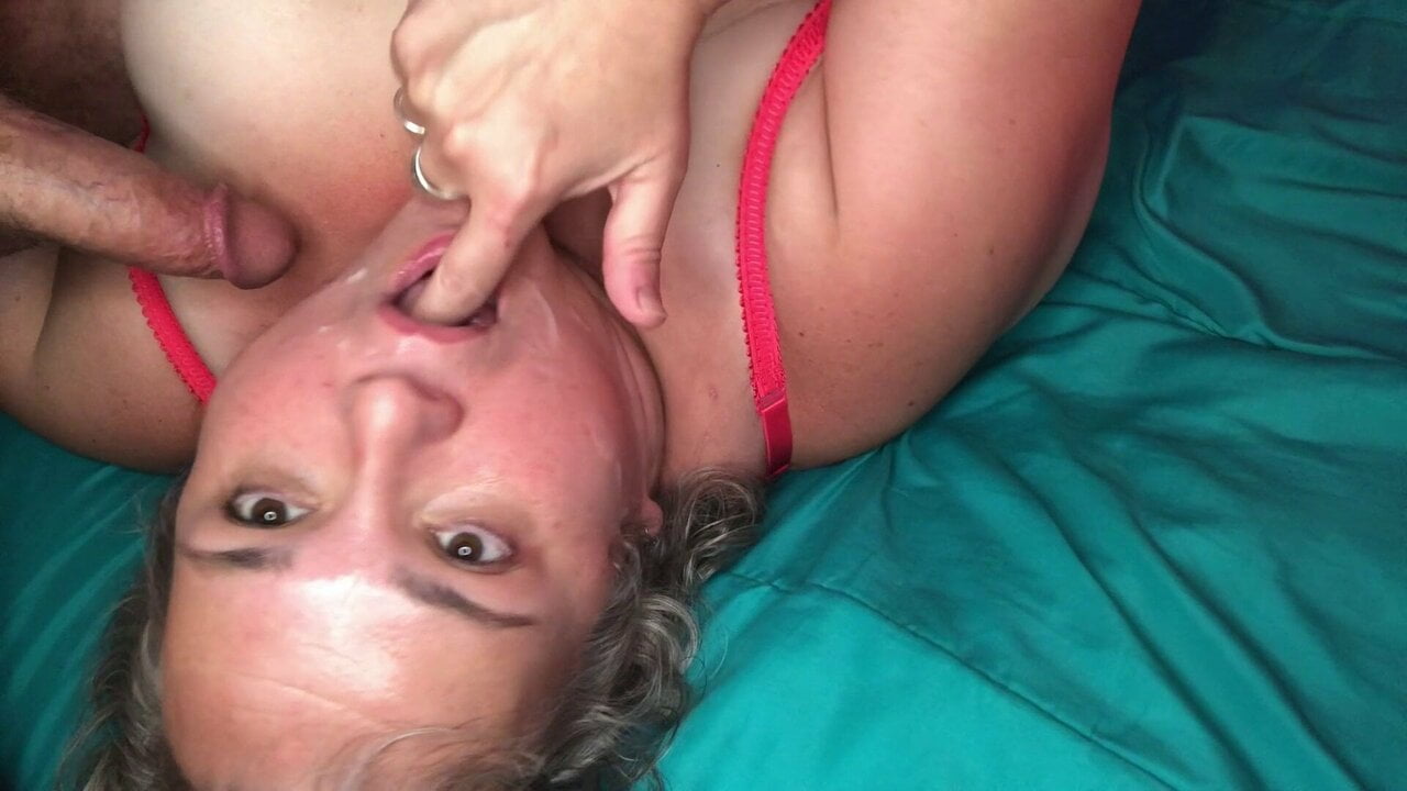 Amateur BBW – Cum in Mouth and on Face, Homemade POV Blowjob