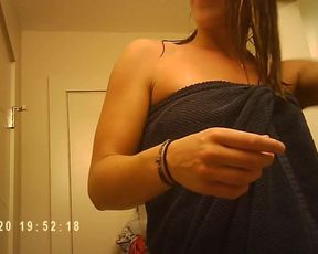 Small tits teen after shower