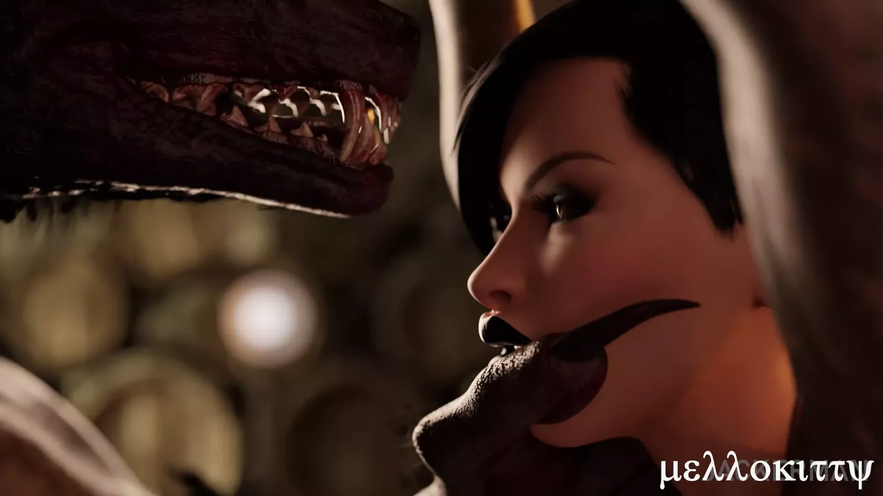 Beautiful Vamp Girl's First Monster Cock Experience - part 02