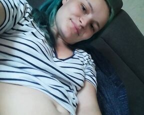 Masturbating hairy teen