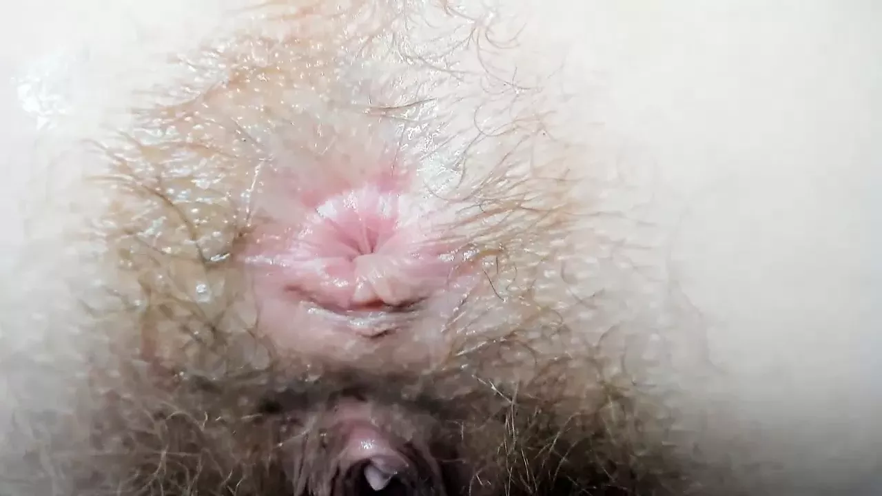 Extra cloused wink hairy asshole