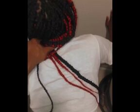 Fuck from behind outside closet
